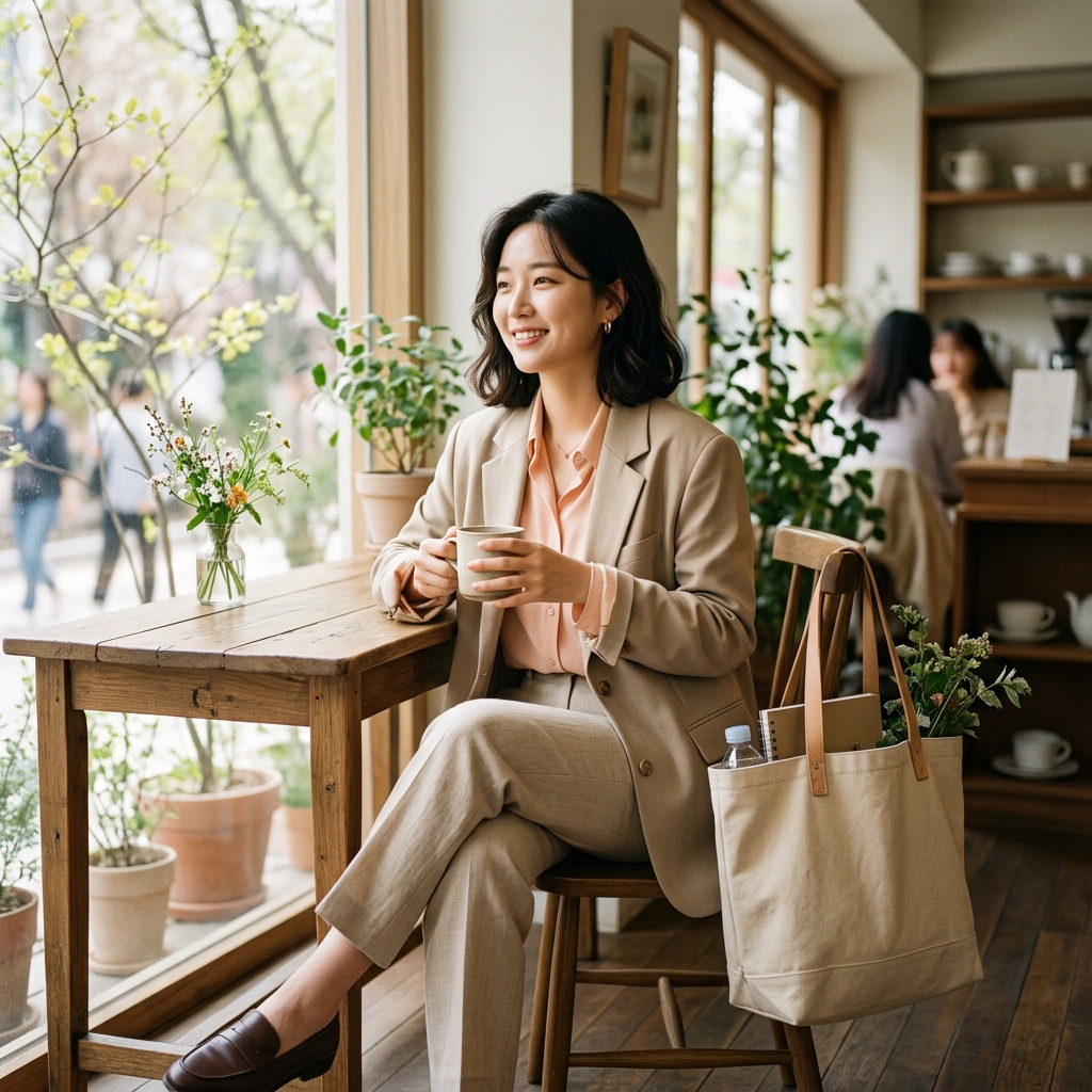 봄 출근룩 코디 대표 이미지